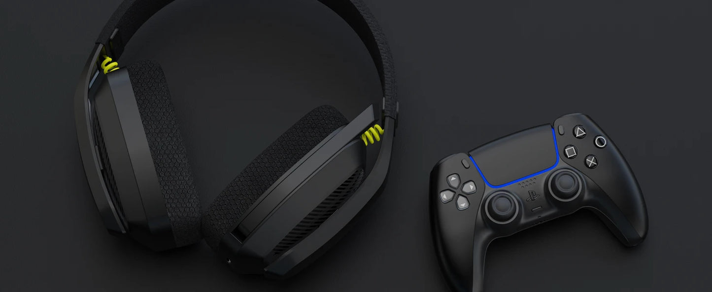 BINNUNE BW06 2.4GHz Wireless Gaming Headset — Bluetooth Headphone with Mic for PS5, PS4, PC, Mac, Playstation