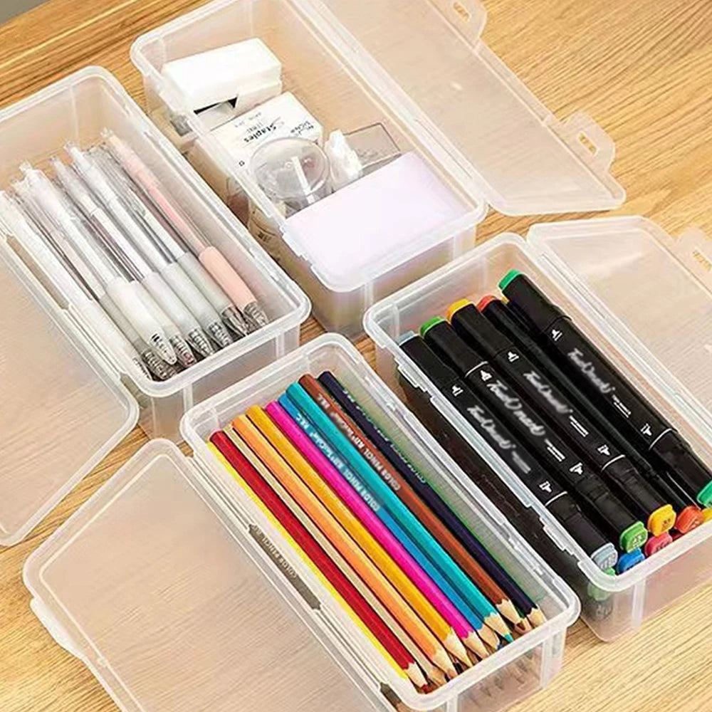 Translucent Pencil Case – Large Capacity, Lightweight & Convenient Pen Box for School Supplies Storage