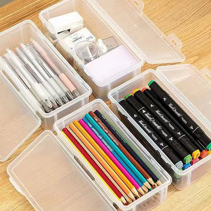 Translucent Pencil Case – Large Capacity, Lightweight & Convenient Pen Box for School Supplies Storage