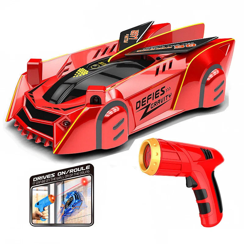 Wall Climbing RC Race Car – Light-Guided Anti-Gravity Drift Stunt Car with Infrared Sensor, Electric Toy Gift for Kids & Boys