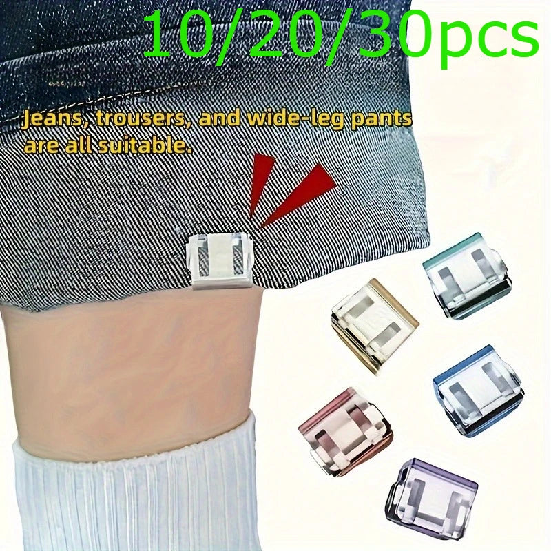 Invisible Hem Shortening Clips - Anti-Slip Pants Leg Fixing Grips for Seamless Hems