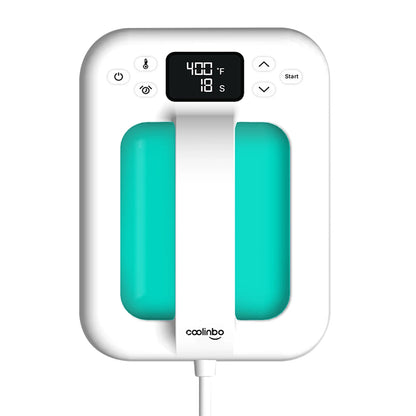 HP6 Mini Heat Press Machine - 7x5 Inch Handheld Portable, Adjustable Temperature & Timer, Overheat Protection for Heat Transfer