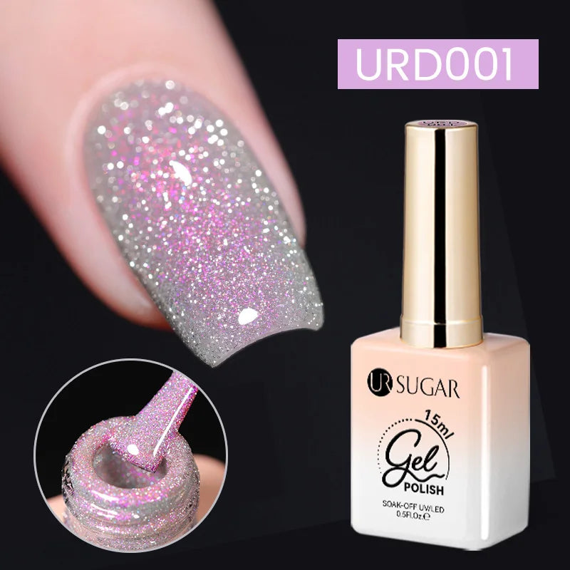 UR SUGAR 15ml Jelly Milky White Gel Polish – Translucent UV Soak Off Nail Art Varnish Semi-Permanent Fashion Nail Color