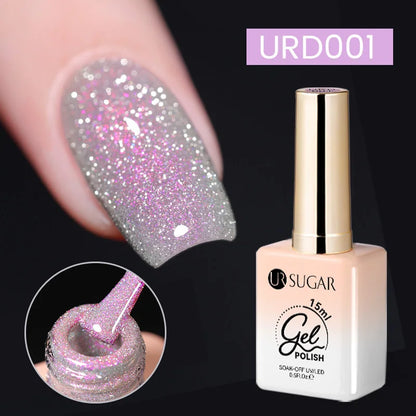 UR SUGAR 15ml Jelly Milky White Gel Polish – Translucent UV Soak Off Nail Art Varnish Semi-Permanent Fashion Nail Color