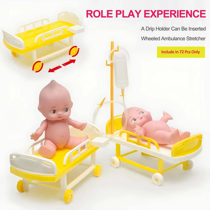 Doctor Kit for Kids – Educational Pretend Play Medical Set for Girls & Boys, Dentist Role Play Costume Toy