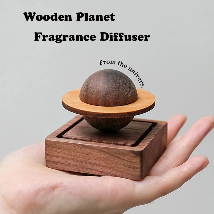Jupiter-Shaped Wood Diffuser — No Essential Oil Fresh Air Home Decor & Gift for Dorm Room