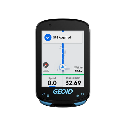 GPS Navigation Bike Computer - Colorful Screen Geoid CC600, Wireless Speedometer, GPX, Wifi Cycling Odometer, ANT+ Indoor Power