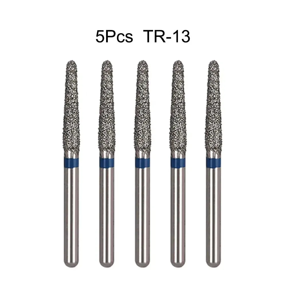 5pcs Dental Diamond Burs Drill FG 1.6mm – High-Speed Handpiece Burs for Polishing & Whitening