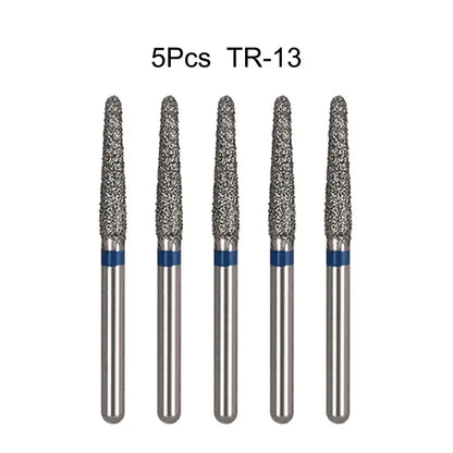 5pcs Dental Diamond Burs Drill FG 1.6mm – High-Speed Handpiece Burs for Polishing & Whitening