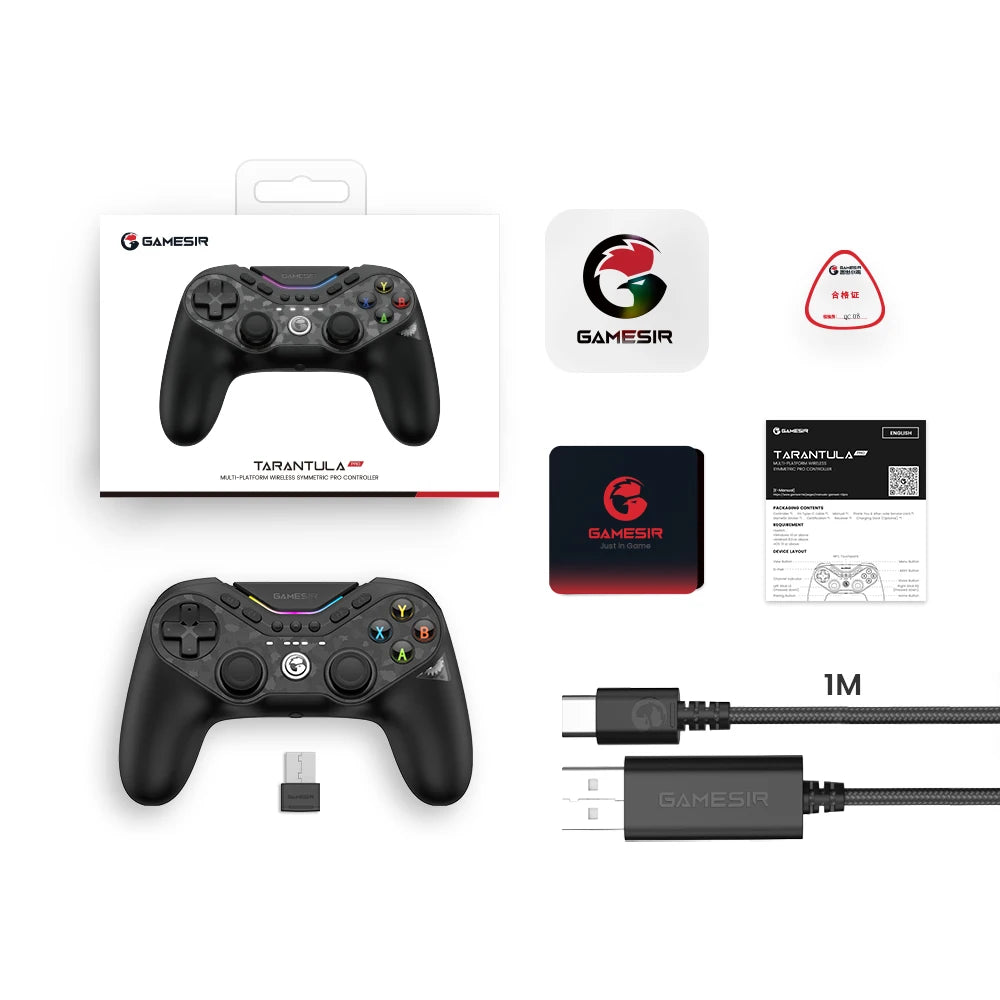 GameSir Tarantula Pro Switch Controller | Hall Effect Gamepad with 9 Programmable Buttons for Nintendo Switch, iPhone & Android