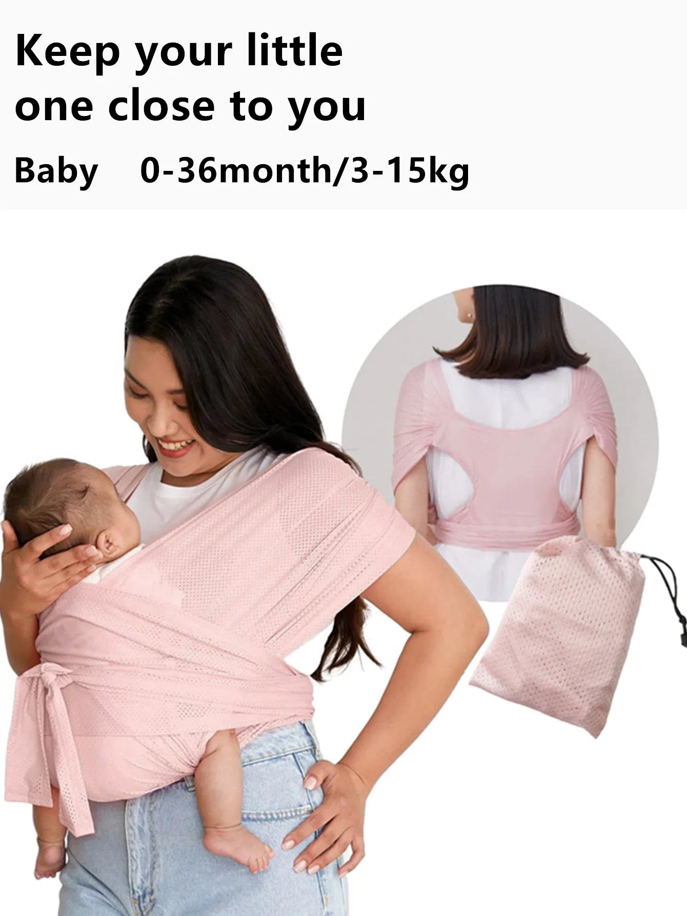Minimalist X-Shaped Baby Sling - Multifunctional Easy Carry Wrap Towel Carrier for Children