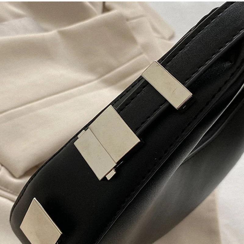 Fashion Luxury PU Leather Hobo Shoulder Bag – Small Clutch Handbag, Underarm Purse, Travel Tote for Women