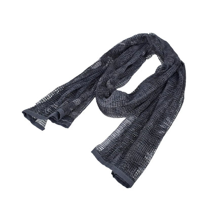 Outdoor Camouflage Netting Scarf — Camo Mesh Face Veil & Shemagh Head Wrap for Camping, Hiking, Shooting