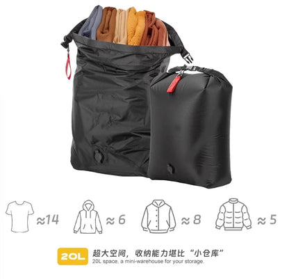 Vacuum Compression Storage Bag – Large Waterproof Luggage & Clothes Organizer for Travel