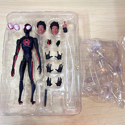 SHF Miles Morales Action Figure – Marvel Spider-Man Across the Spider-Verse Collectible Toy