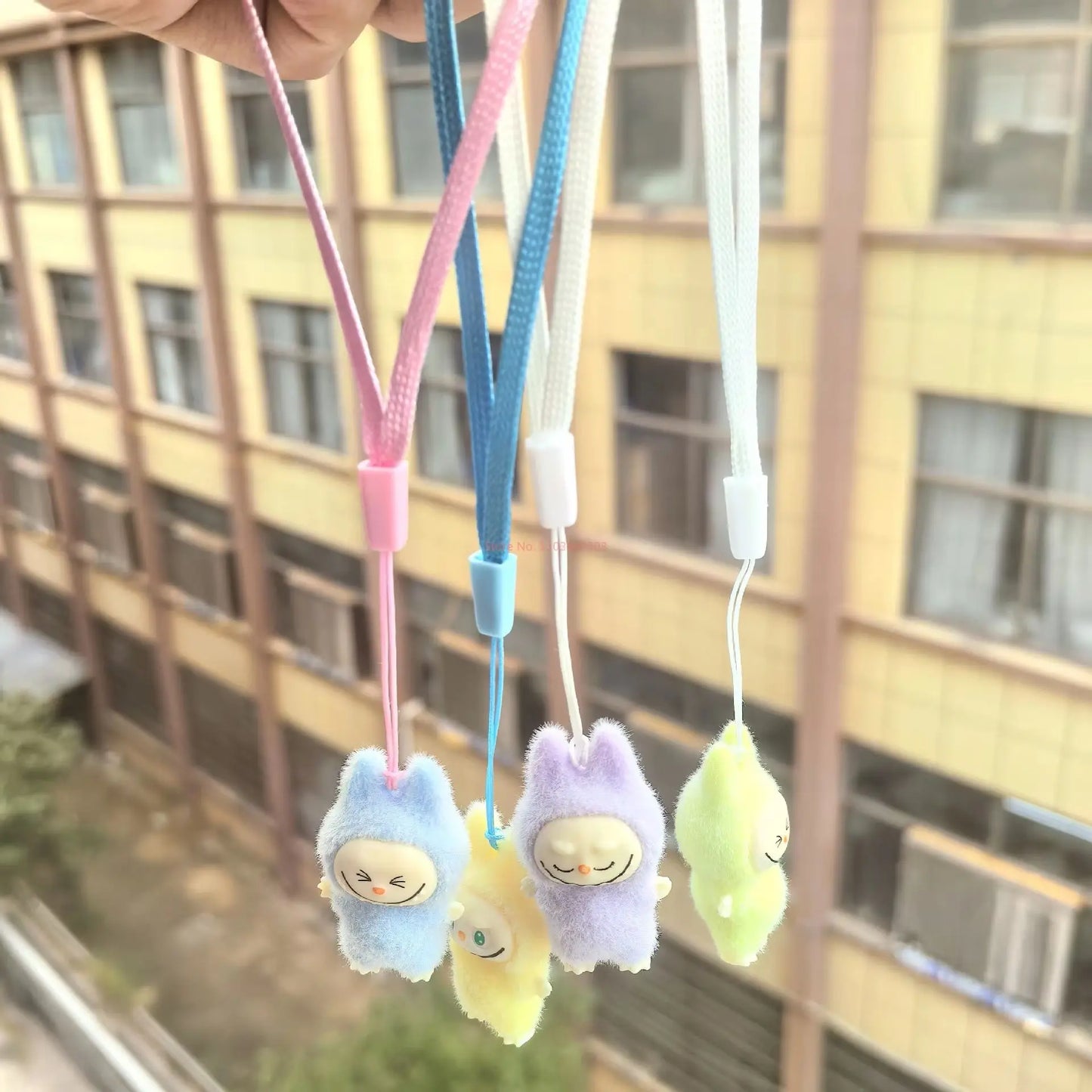 Cartoon Labubu Resin Plush Blind Box Pendant – Cute Backpack & Desktop Accessory for Kids