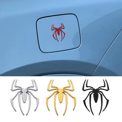 3D Metal Spider Car Sticker - Chrome Auto Emblem Badge for Exterior Styling & Vehicle Decoration