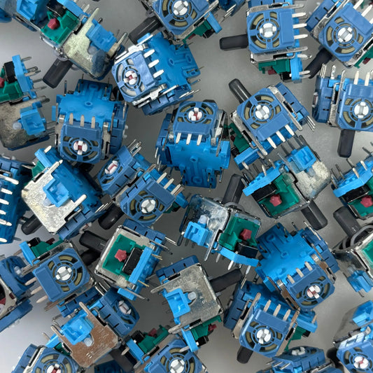 100pcs Original Blue 3D Analog Stick Potentiometers – Replacement for PS5 DualSense Controller Joystick Buttons
