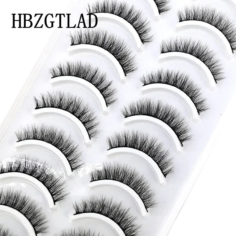 10 Pairs 3D Mink False Eyelashes – Natural Long & Short Lash Extensions Makeup Kit (41 Styles)