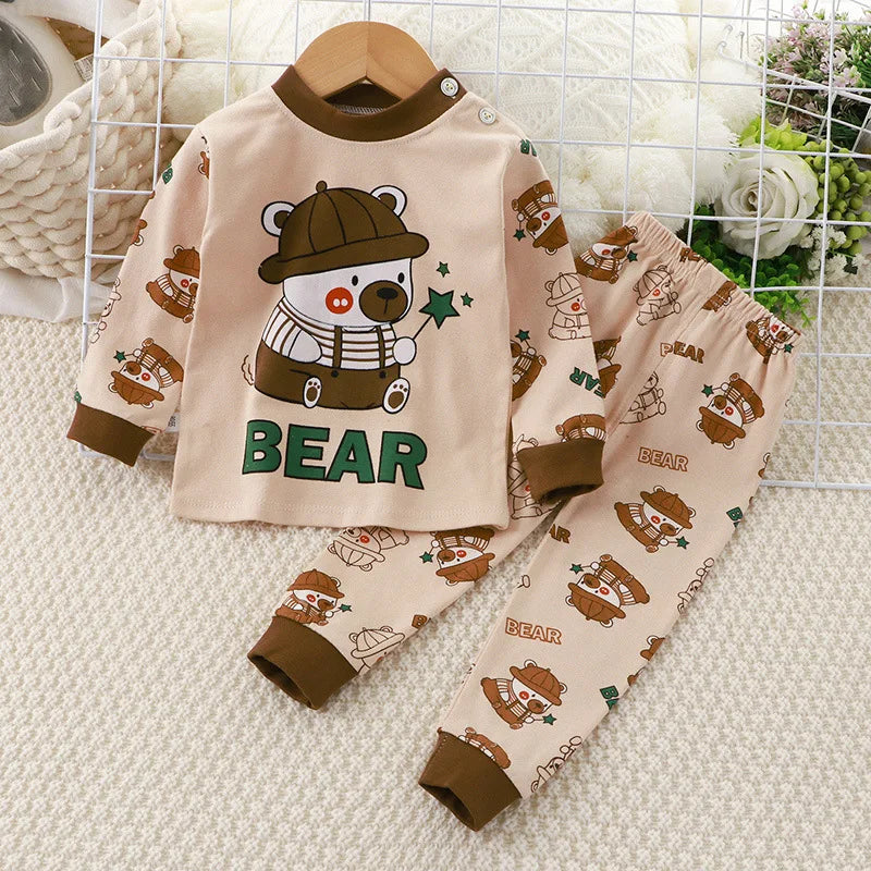 Spring Baby Girl Clothes Set – Cotton Minnie Toddler Tops & Pants, Soft Newborn Infant Outfit