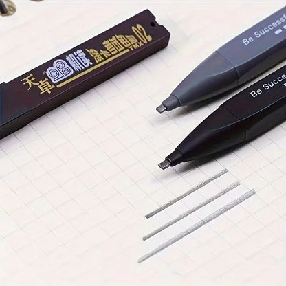 51-Piece 2B Mechanical Pencil Set - 3 Durable Plastic Pencils with 48 Black Leads for School, Office & Drawing
