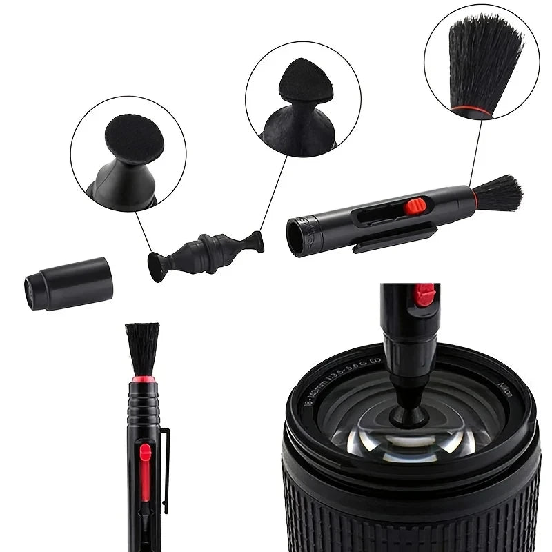 SLR & Mirrorless Camera Cleaning Kit - Suitable for Canon and Nikon, Includes Lens Cloth, Air Blower and Laptop Screen Cleaner