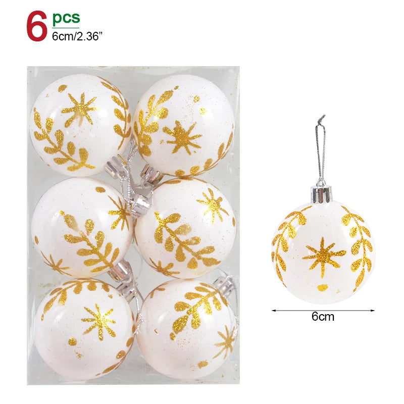 Christmas Ball Ornaments – Hanging Tree Pendants for Xmas, Home Decor, 2026 New Year & Holiday Gifts