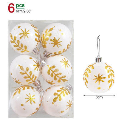 Christmas Ball Ornaments – Hanging Tree Pendants for Xmas, Home Decor, 2026 New Year & Holiday Gifts