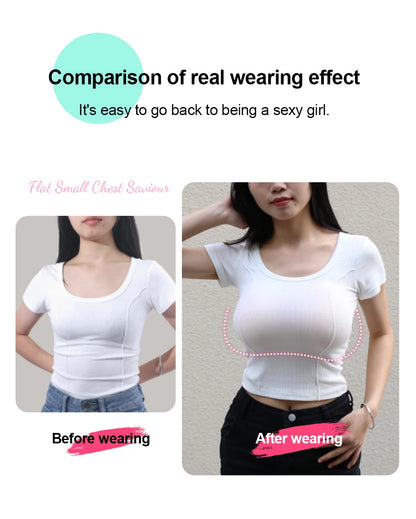 LERVANLA Silicone Fake Chest Pads – Small to Super Large Female Breast Enhancer for Underwear & Display