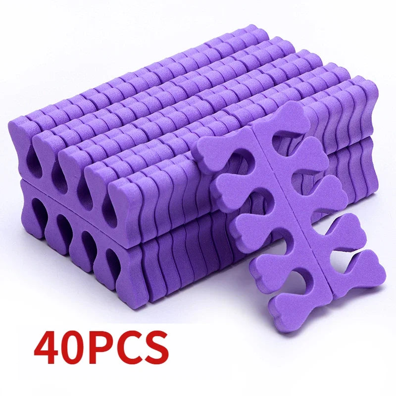 Nail Art Toe Separators - Soft Sponge Finger & Foot Dividers for Manicure Pedicure Kits