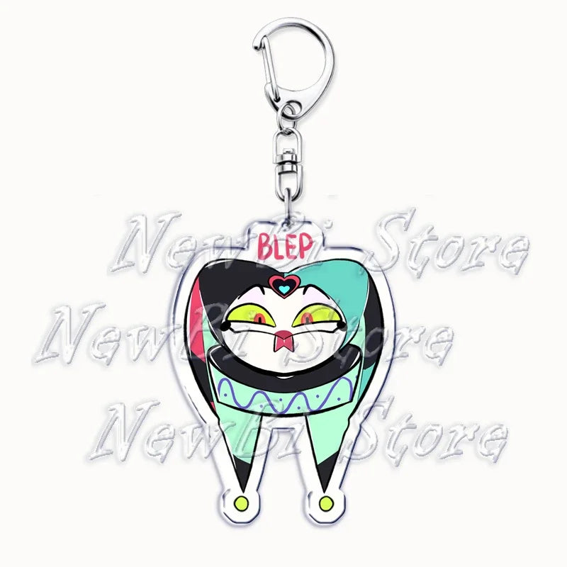 Helluva Blitzo Anime Keychain – Boss Pendant Bag Accessory & Fan Gift Keyring Jewelry