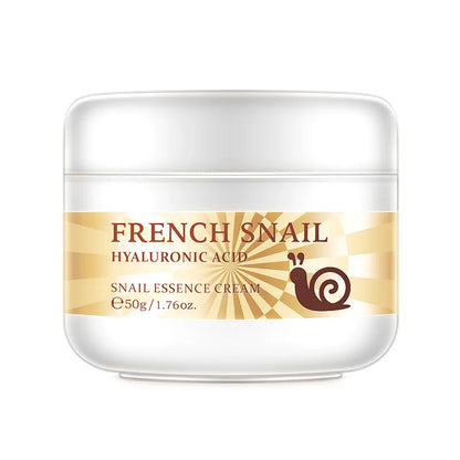 50g Snail Face Cream – Hydrating Hyaluronic Acid Moisturizer, Smooths Dry Rough Skin, Nourishing Essence Skincare for Soft Radiant Face Cream