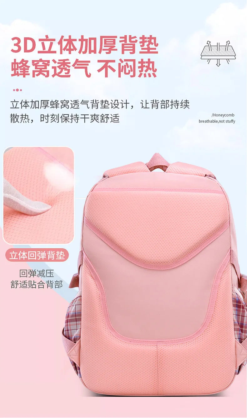 Children’s Princess School Backpack | Orthopedic Satchel for Girls, Primary School Book Bag & Knapsack