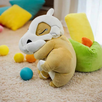 Pokémon Sleep Series Plush Toy - Chikorita Slowpoke Cubone Stuffed Animal Doll Pillow Gift for Anime Fans