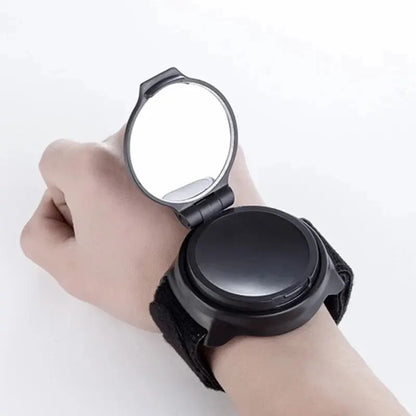 Bicycle Rearview Mirror Wristband - Arm Back Mirror with Wrist Strap, Rear Reflector for Motorbike and Cycling Equipment