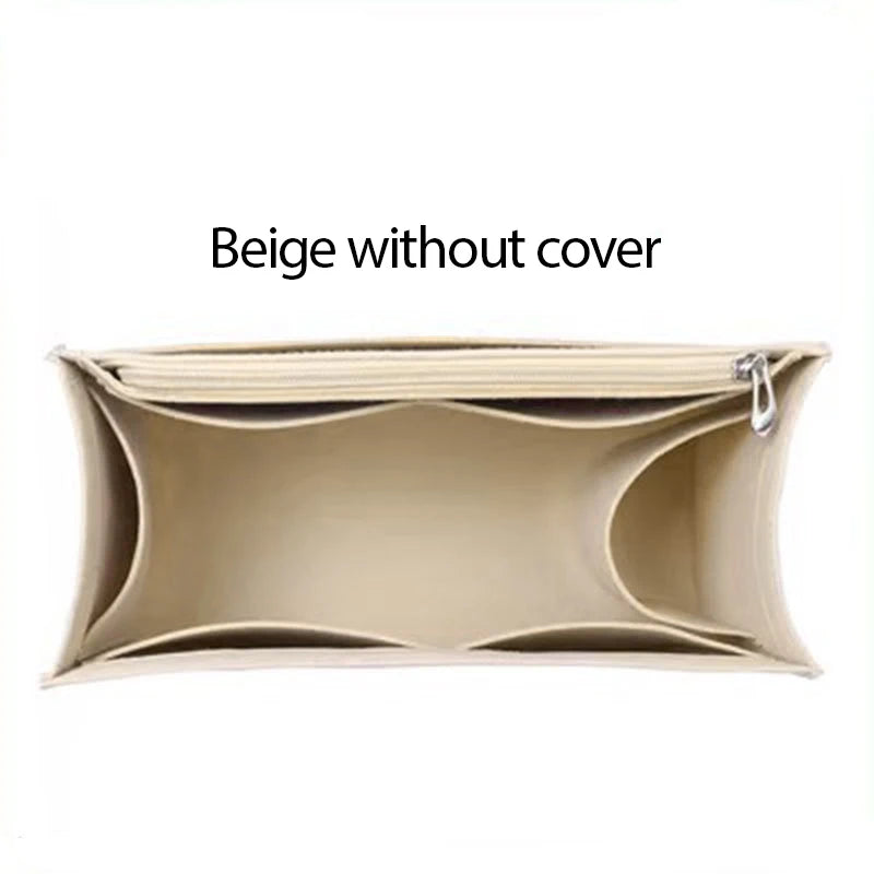 Premium Purse Insert Organizer – Felt Bag Insert with Multiple Pockets for Dior Book Tote & Small Bags