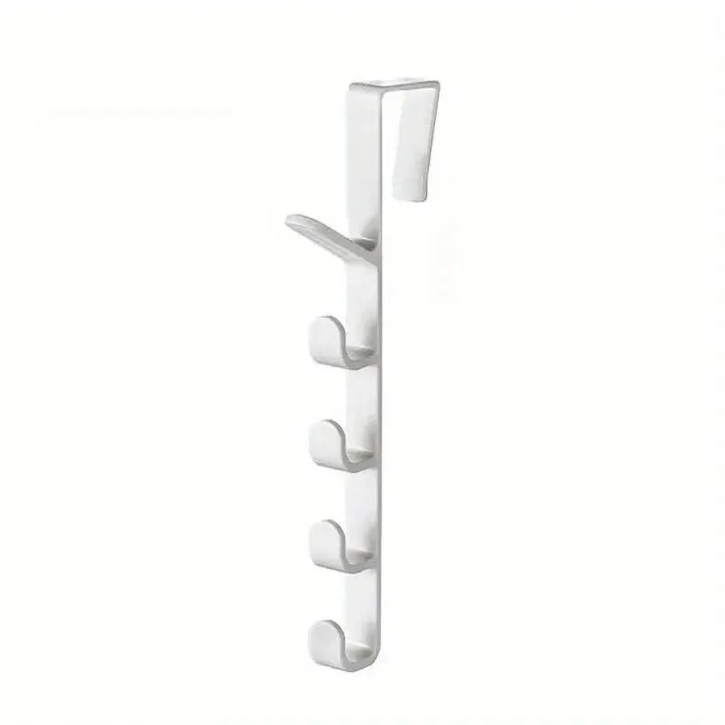 Over-the-Door Bedroom Hanger — Plastic Clothes & Bag Rack for Home Storage Organization