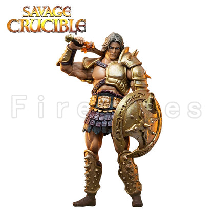 1/12 7-Inch Savage Crucible Action Figure — Harbinger Studios Wave 2 Jaeger Nashom Krieger Whoman Barbarian Anime Collectible Gift