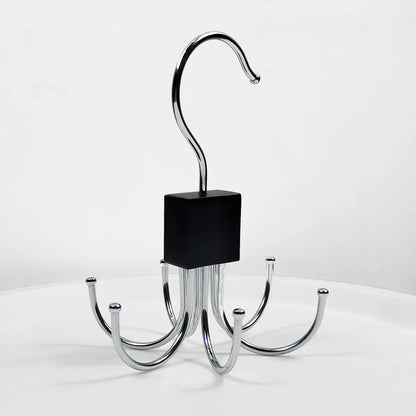 1/2 Piece Multifunctional Metal Hook – Multi-Claw Bag & Tie Storage for Scarves, Belts, and Home Organization