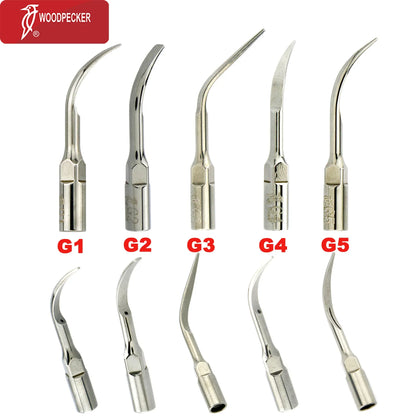 Woodpecker Dental Scaler Tips – Ultrasonic Tooth Cleaning, Endo & Perio Scaling Tips, Fit EMS UDS Scaler Handpiece