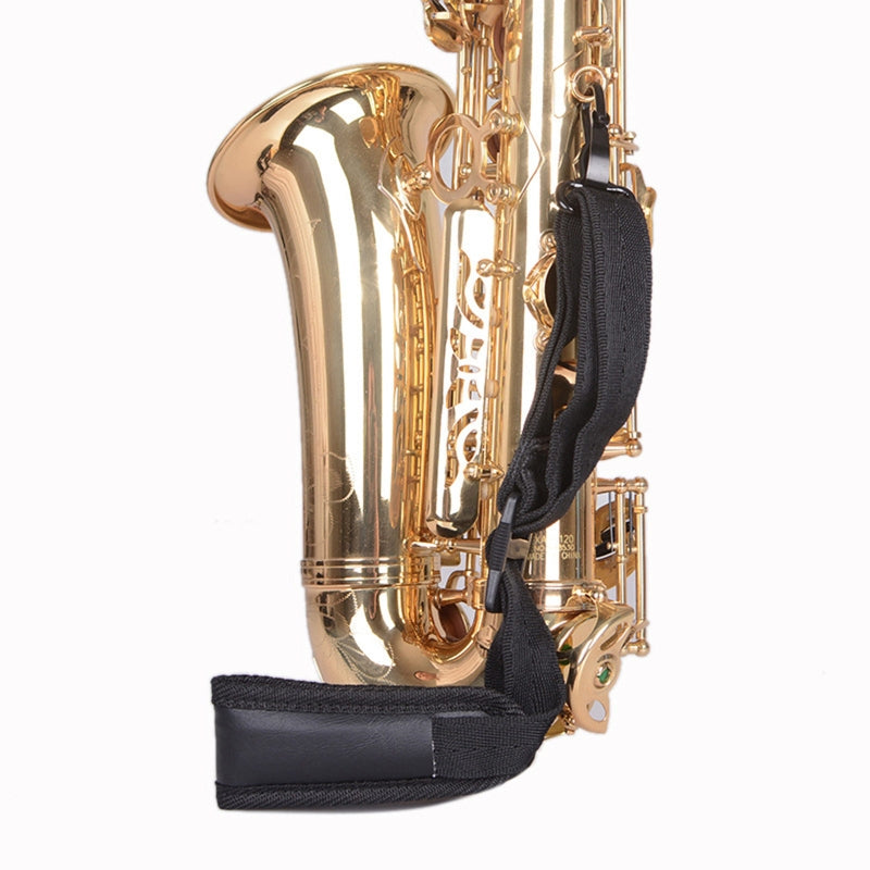Adjustable Saxophone Neck Strap - Soft, Padded Leather for Alto and Tenor Sax, Breathable Comfort Upgrade