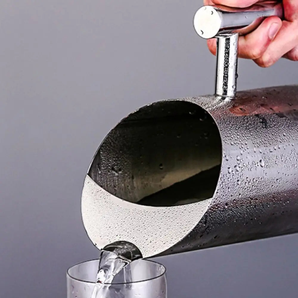 Stainless Steel Coffee Jug - Large 1L/1.5L/2L Water Pitcher with Splash-Proof Design