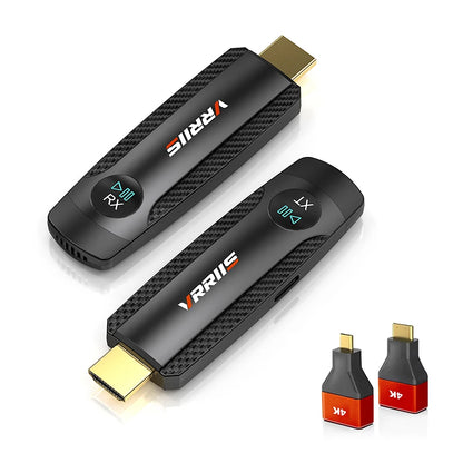 100M Wireless HDMI Video Transmitter & Receiver – Screen Mirror Adapter for Camera, PC to TV