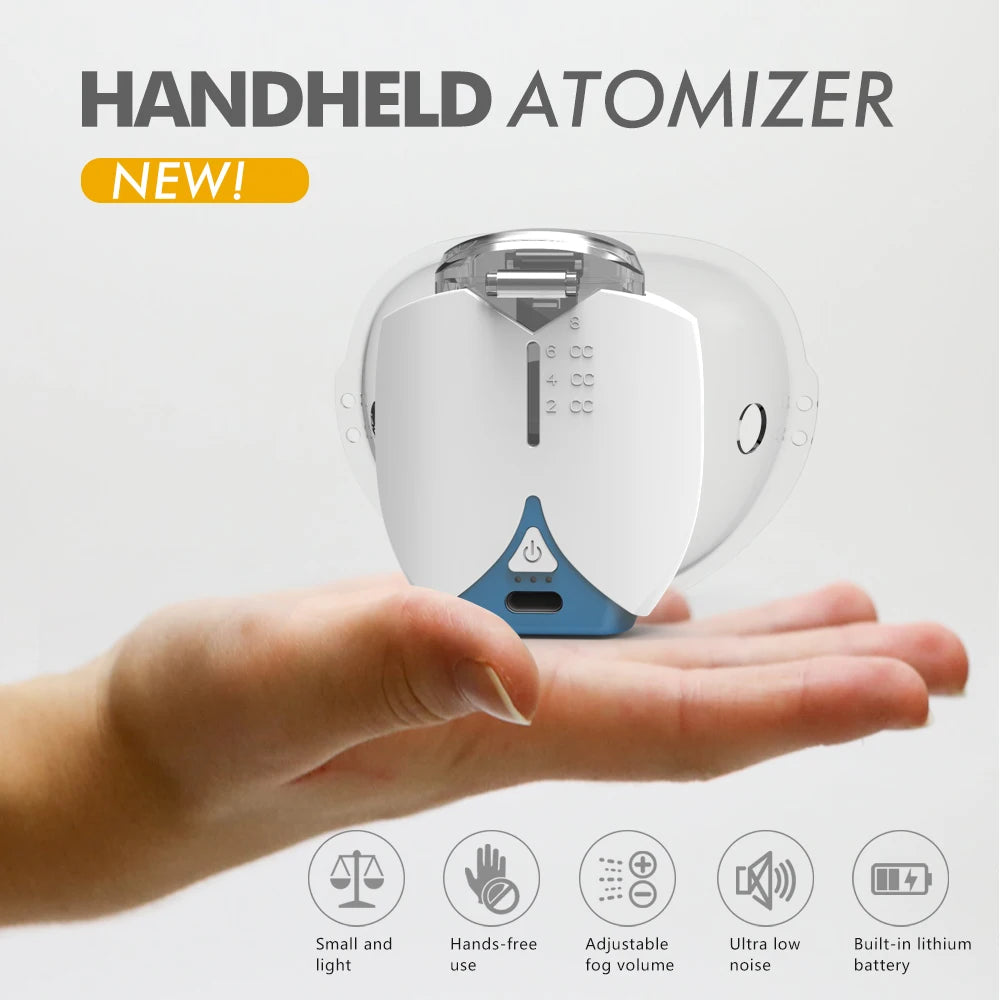 Mini Portable Silent Handheld Nebulizer – Ultrasonic Medical-Grade Inhaler for Babies, Kids & Adults with Cough or Asthma