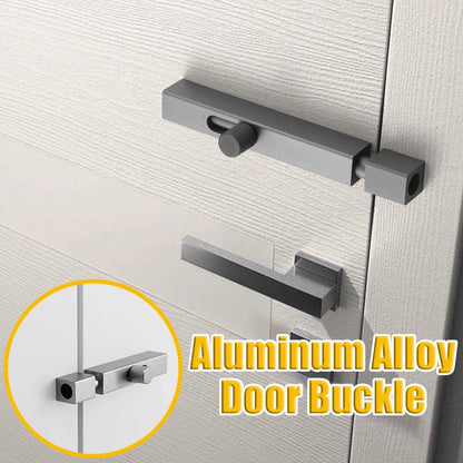 4-Inch Aluminum Alloy Door Lock – Barrel Bolt Latch Padlock Clasp Set for Doors & Windows (Brushed Finish)