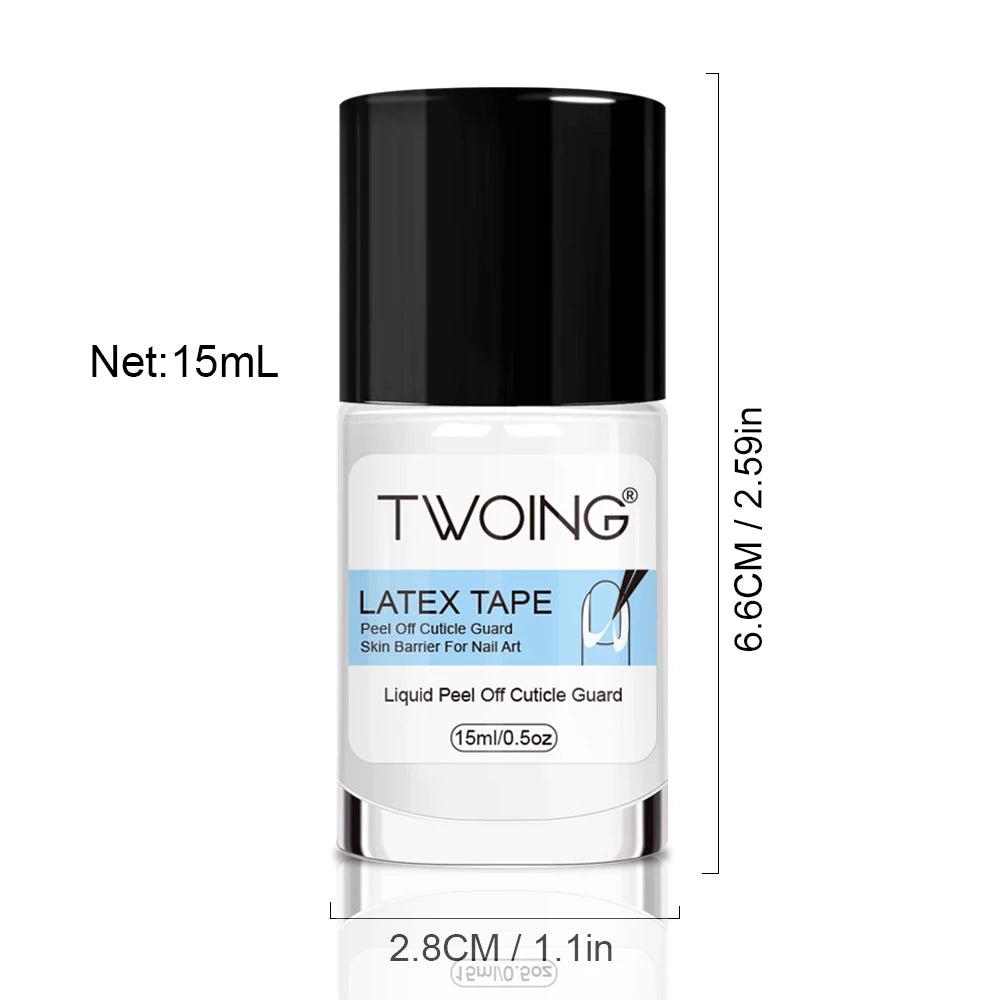 15ml Nail Peel-Off Liquid Latex Tape – Cuticle Guard & Nail Edge Protector for Manicure