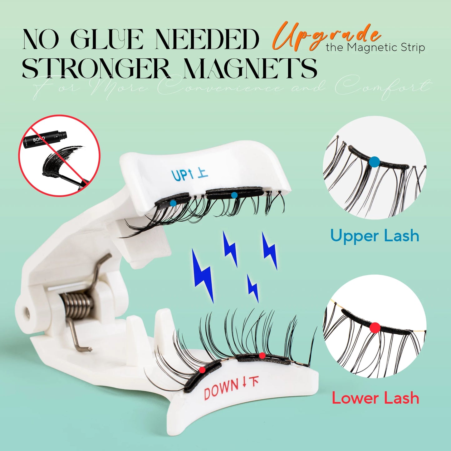 VYRILA Soft Magnetic Eyelashes Reusable No Glue 3D Natural Look Magnetic Lashes Kit Easy Apply Eye Makeup