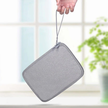 Portable Travel Data Cable Storage Bag – Double Layer Power Bank, U-Disk & Earphone Organizer