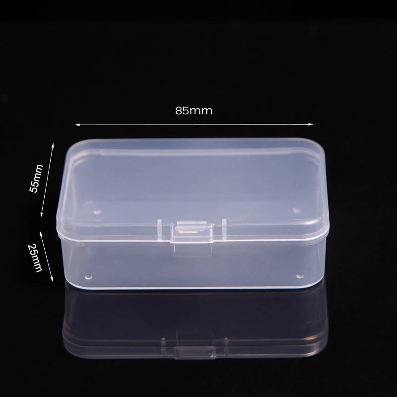 Multifunctional Acrylic Card Storage Box – 12x10.5cm Display Case with 2 Compartments, Holds 400 Postcards or Photos