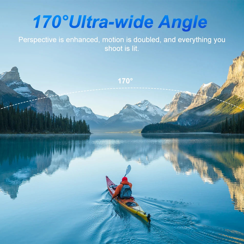 Ourlife 4K 60FPS Action Camera – 24MP WiFi Sports Camera with 2.0” Touch IPS Screen, 170° Wide Angle, EIS Stabilization, 30M Waterproof Case & 4X Zoom for Helmet & Outdoor Recording
